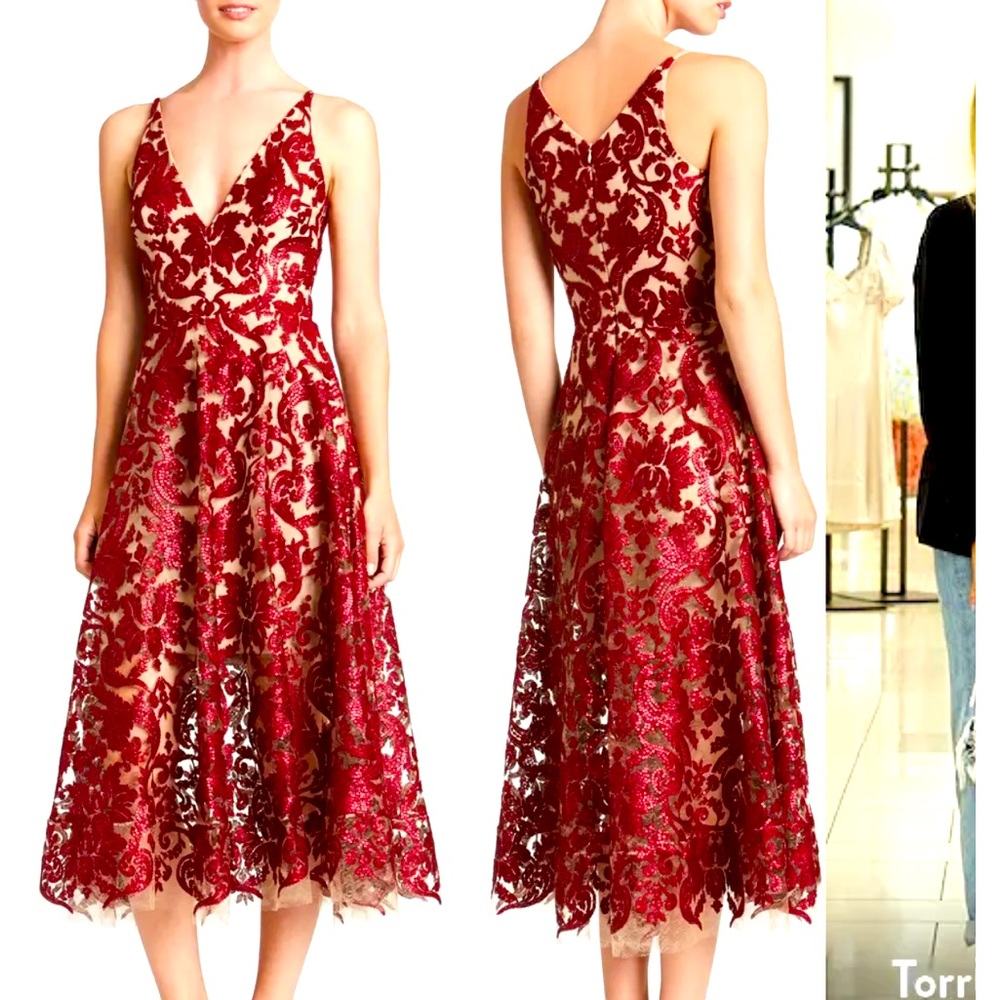 Dress the Population Blair Embellished Fit&Flare Dress
Small